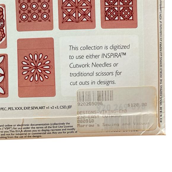 HUSQVARNA VIKING #230- Easy Cutwork Booklet & CD, 920-269-096 - Picture 4 of 4